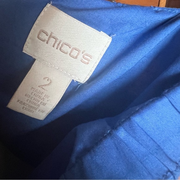 CHICO’S Embroidered Off-The-Shoulder Top 100% Cotton - Picture 8 of 8